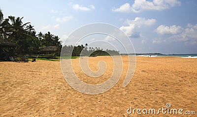 Perfect beach Hikkaduwa Stock Photo