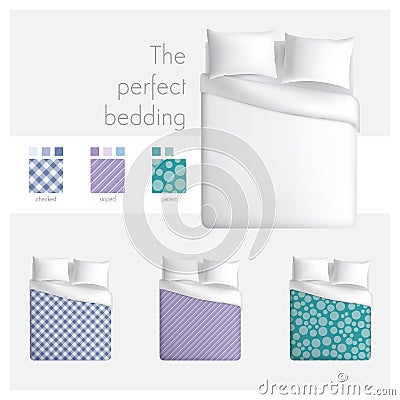 The perfect bedding Vector Illustration