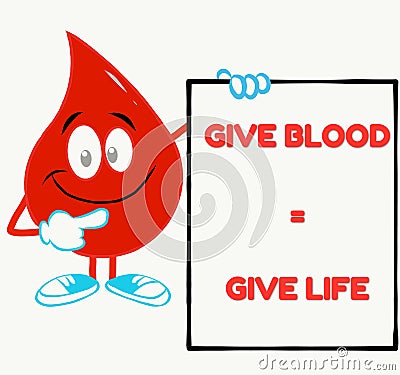 perfect blood donation inspirational quote Stock Photo