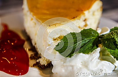 Perfect cheesecake Stock Photo