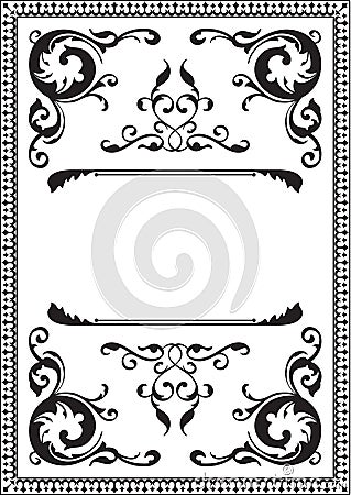 Perfect classical page Vector Illustration