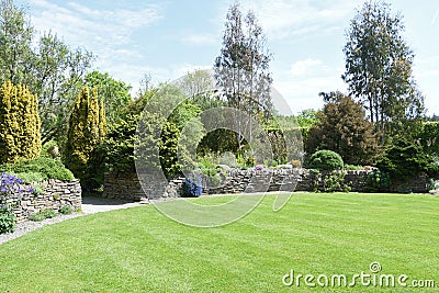 A perfect English country garden Stock Photo