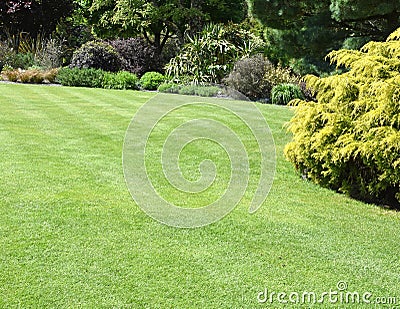 A perfect English country garden Stock Photo