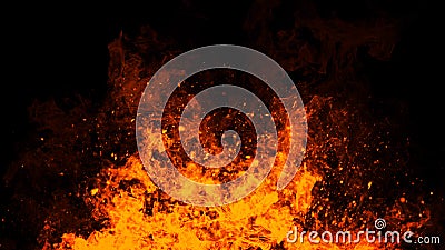 Perfect fire particles embers on background . Smoke fog misty texture overlays. Design element Stock Photo