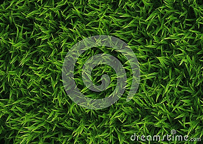 The Perfect Lawn: A Closeup Look Stock Photo