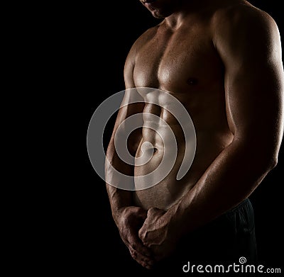 Perfect male body Stock Photo