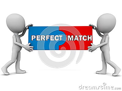 Perfect match Stock Photo
