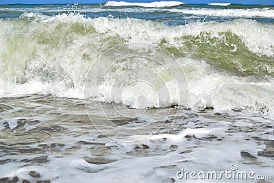 perfect Mediterranean sea wave Stock Photo