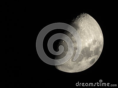 Perfect Moon Stock Photo