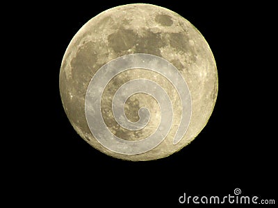 Perfect moon at night Stock Photo