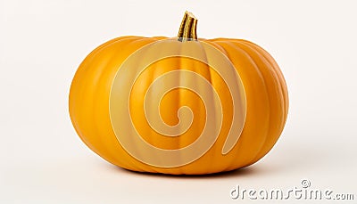 Perfect orange pumpkin isolated on a white background Stock Photo