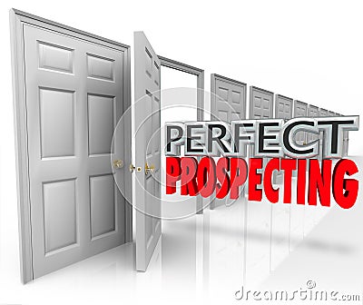 Perfect Prospecting Practicing Sales Techniques Opening Customer Stock Photo