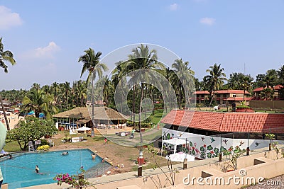 A perfect shot of a resort in goa captured perfectly by a young photographer Editorial Stock Photo
