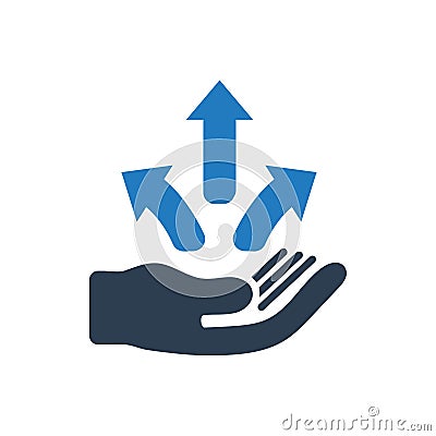 Business Direction Icon Stock Photo