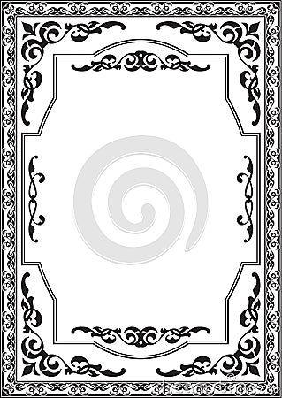 Perfect vintage book page Vector Illustration