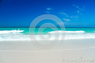 Perfect White Beach Stock Photo