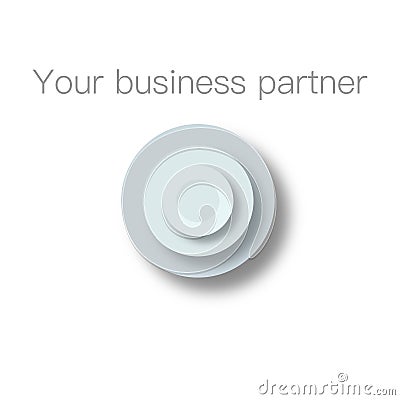 Your business partner. Promotional, business targeting vector graphic picture. Stock Photo