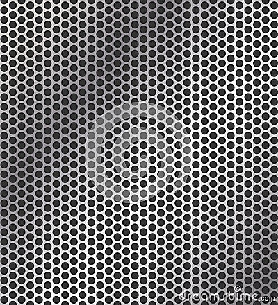 Perforated metal background Vector Illustration
