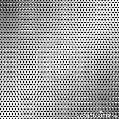 Perforated Metal Pattern Vector Illustration