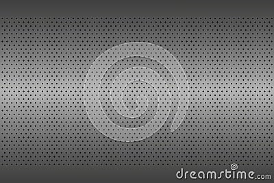 Perforated metal texture, aluminium grating, abstract background Vector Illustration