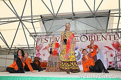 Performance of Bollymasala Dance Company Editorial Stock Photo