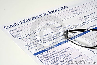 Performance Evaluation Stock Photo