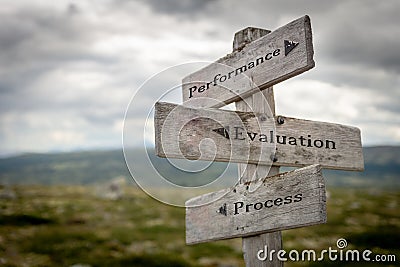 performance, evaluation and process Stock Photo