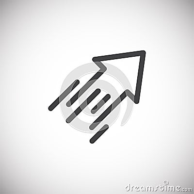 Performance icon on background for graphic and web design. Simple illustration. Internet concept symbol for website Vector Illustration