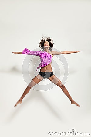 Performance of a young brazilian dancer Stock Photo