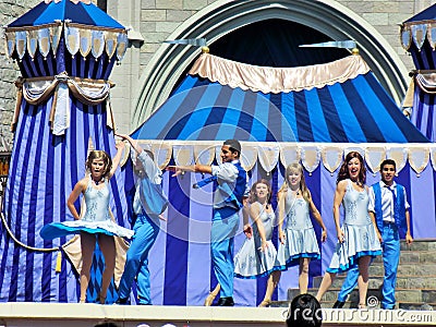 Performers at Disneyworld Editorial Stock Photo