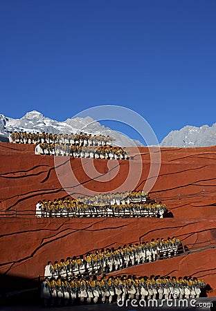 Performers at Impression Lijiang Editorial Stock Photo