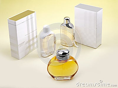 Perfume bottles Stock Photo