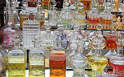 Perfume bottles Stock Photo