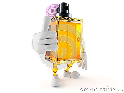 Perfume character with thumbs up gesture Cartoon Illustration