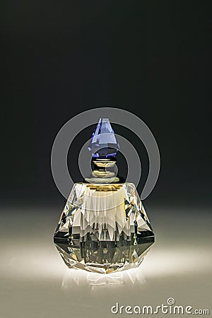 Perfume Crystal Bottle in Home Lokgram Editorial Stock Photo