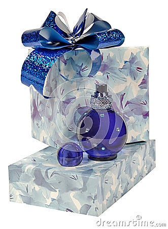 Perfume and gift Stock Photo