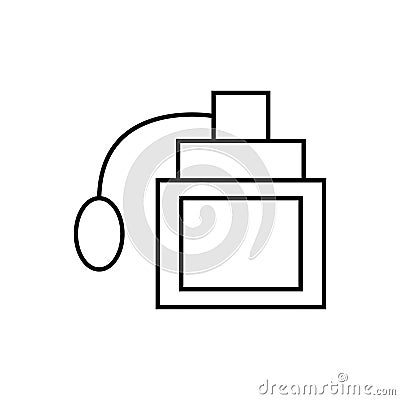 Perfume icon vector. Aroma illustration sign. Beauty symbol. Cosmetics logo. Vector Illustration