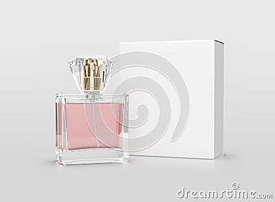 Perfume packaging mock up Stock Photo