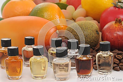 Perfume samples. Stock Photo