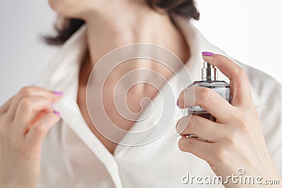 Perfume spray Stock Photo