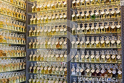 Perfume store, middle east Stock Photo