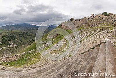 Pergamon Ancient City - Theater Stock Photo