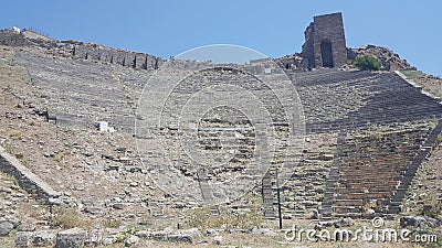 Pergamon Ancient City Theatre Stock Photo