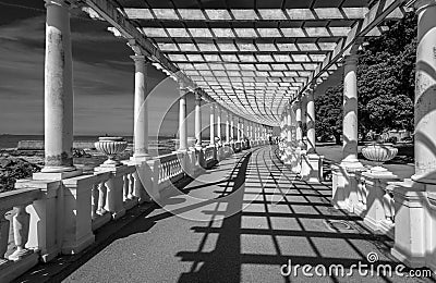 Pergolas on the ocean in Porto. Portugal Stock Photo