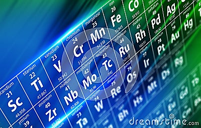 Periodic Table Concept Stock Photo