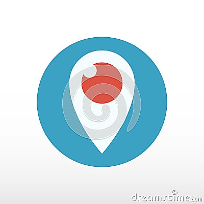 Periscope Icon. Streaming video service. Vector Illustration