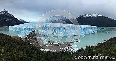 Perito Moreno Glacier - natural phenomenon Stock Photo