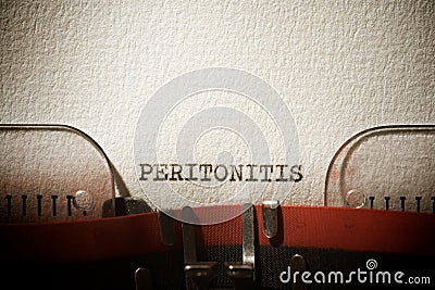 Peritonitis concept view Stock Photo