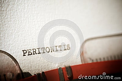 Peritonitis concept view Stock Photo