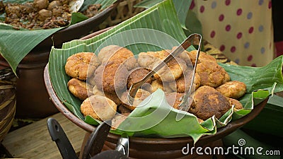 Perkedel Indonesian traditional food Stock Photo